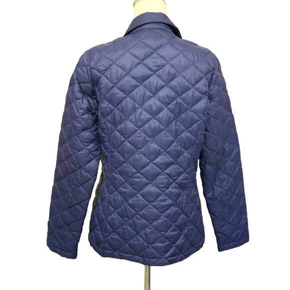 L. L. Bean Quilted Riding Jacket, puffer, purple, small, layering, cozy, bright - Picture 3 of 6
